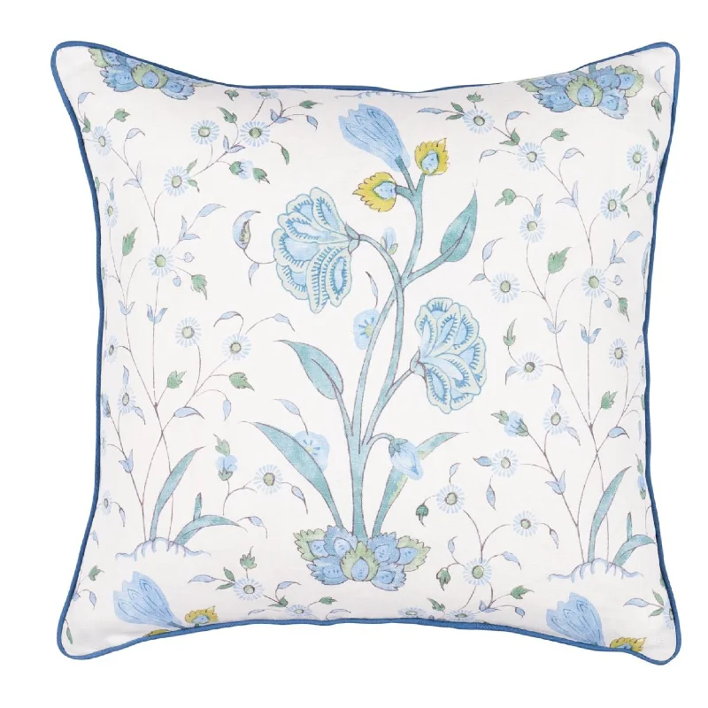 Khilana Floral Pillow in Peacock Pillow