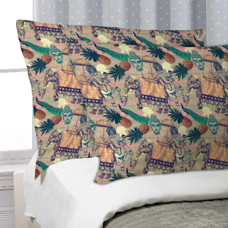 ArtzFolio Indian Elephants D6 Pillow Cover Case