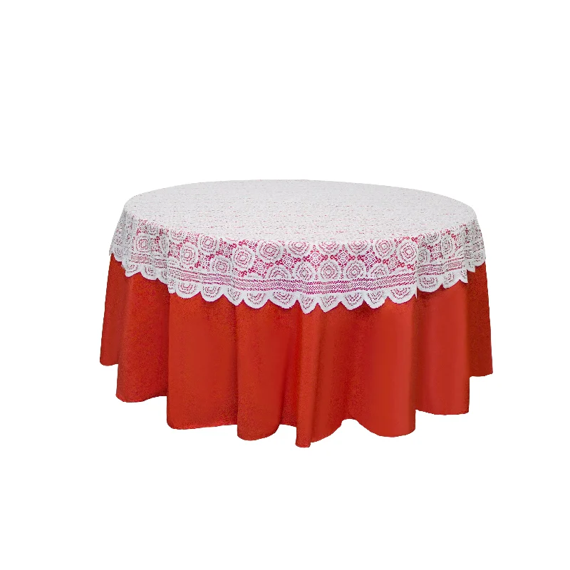 80'' round lace tablecloth