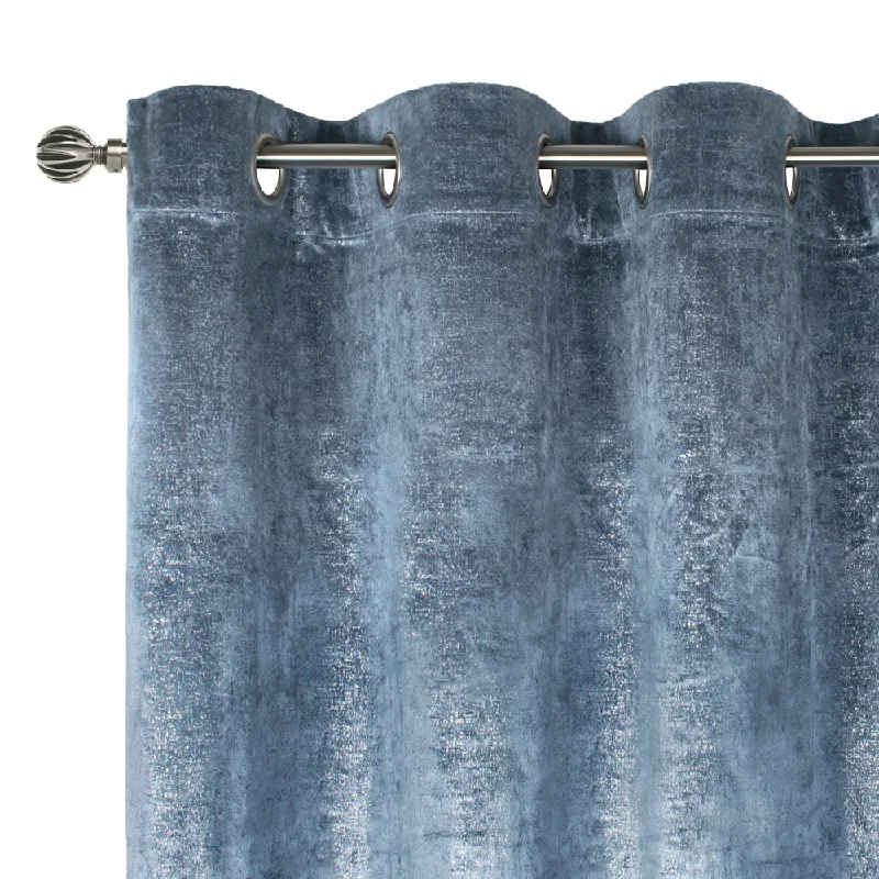 Grommet curtain panel - Glamour - French Blue - 54 x 108''