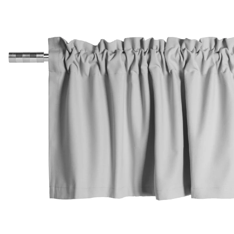 Rod Pocket Valance - Lyons - Grey - 52 x 16''