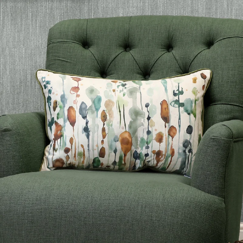 Arley Printed Feather Cushion Peridot