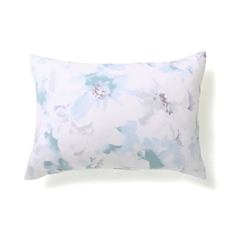 Fuwaro Cooling Pillow Cover Water Flower 700×500 Blue