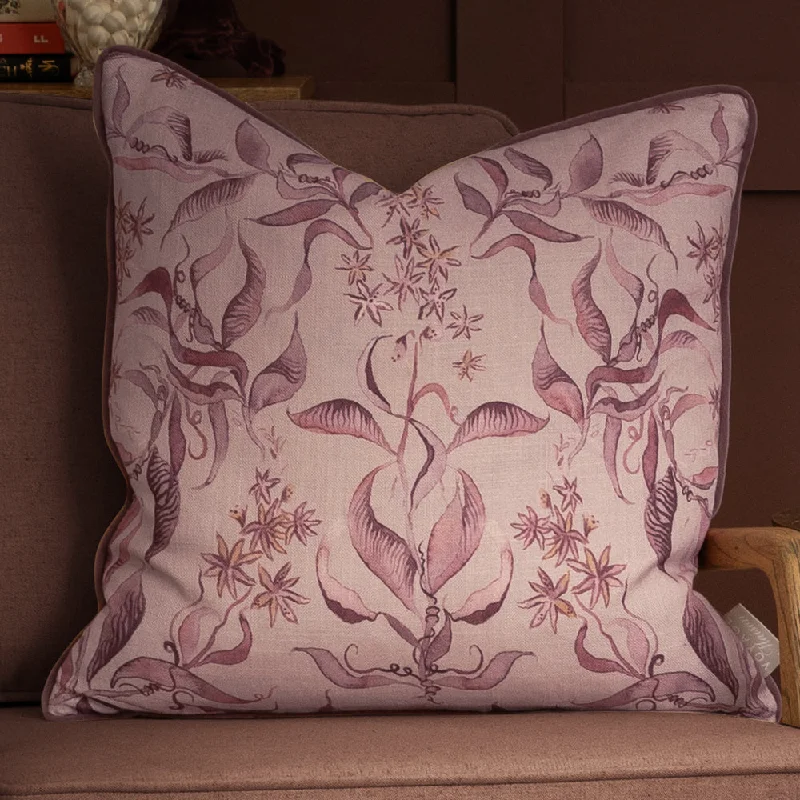 Hettie Printed Piped Cushion Posie