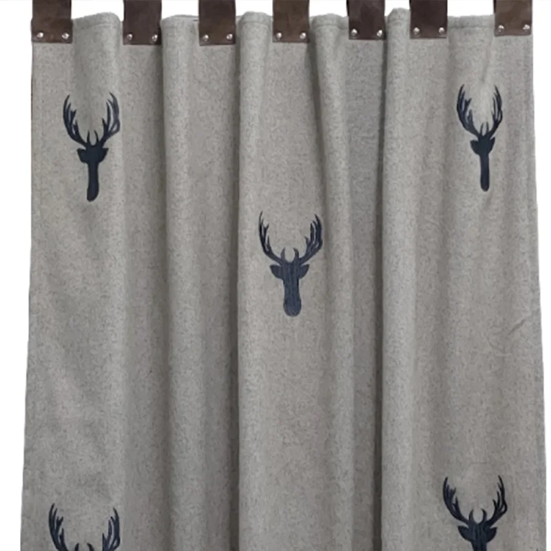 Wool Felt Deer Curtain For Christmas