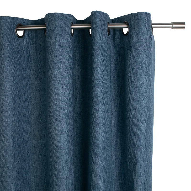 Dimout grommet panel - Oxford - Blue - 54 x 95 inch (137 x 243 cm)