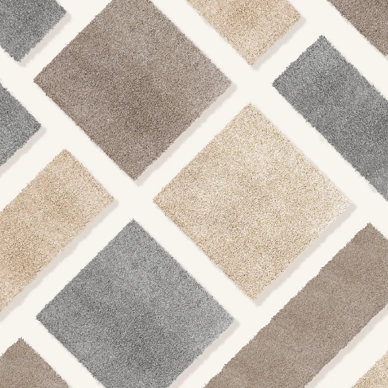 Plush Cut Pile Removable Carpet Tiles - ATHENA Series - Planks and Squares