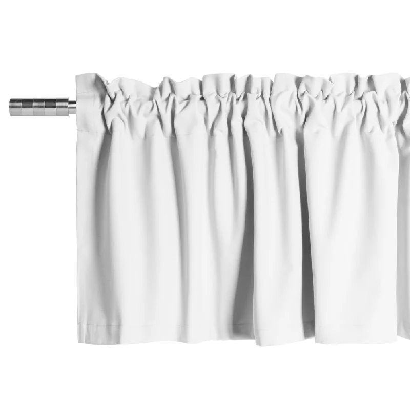 Rod Pocket Valance - Lyons - White - 52 x 16''