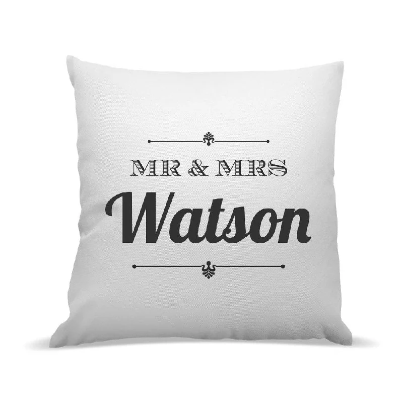 Mr & Mrs Premium Cushion Cover (Temporarily Out of Stock)