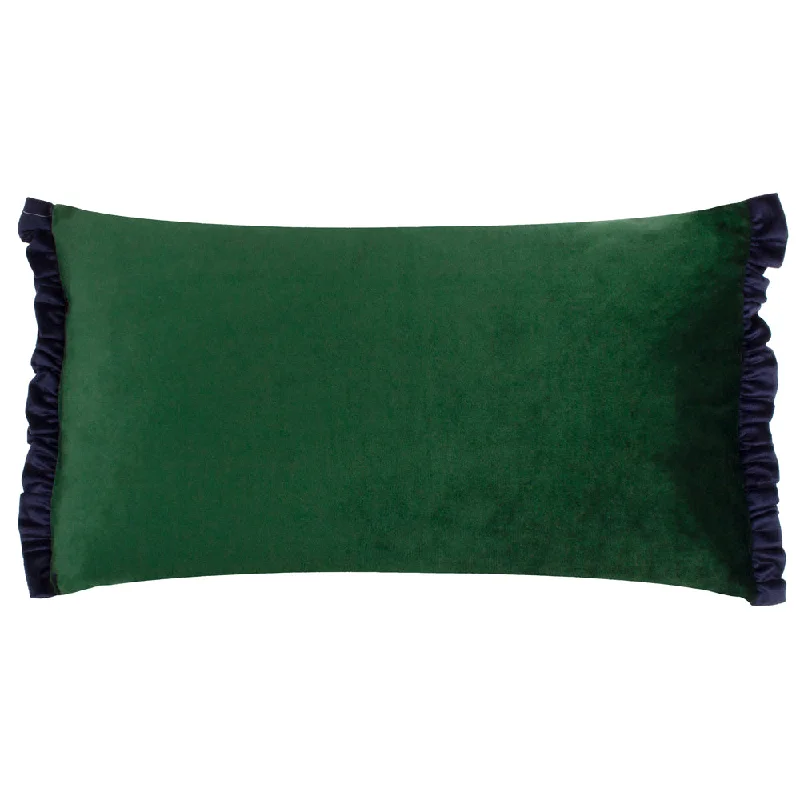 Tilly Velvet Reversible Cushion Pine/Navy