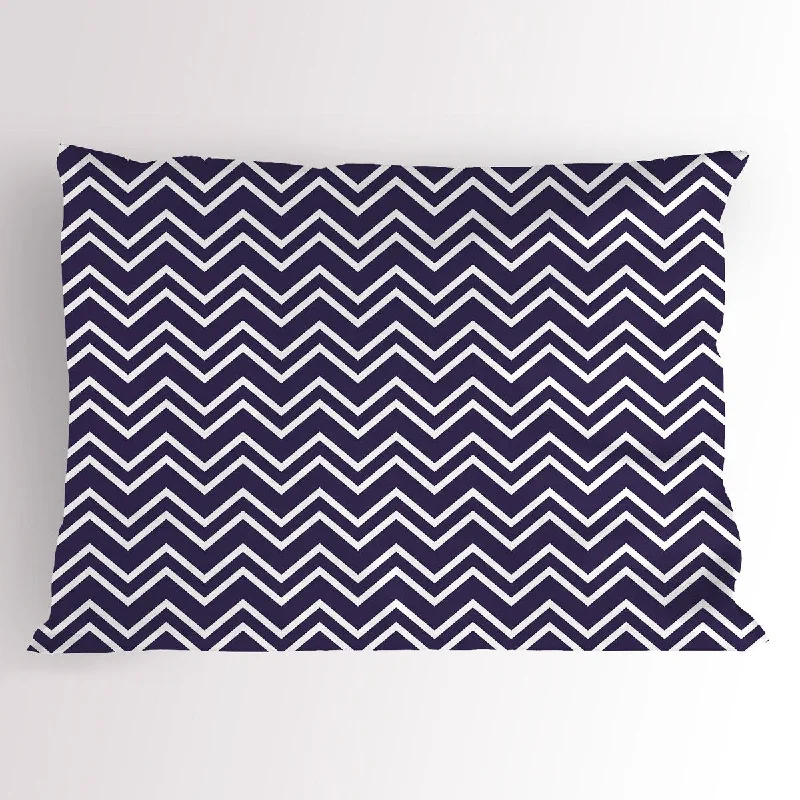 Ambesonne Navy Blue Pillow Sham, Decorative Standard Size Printed Pillowcase