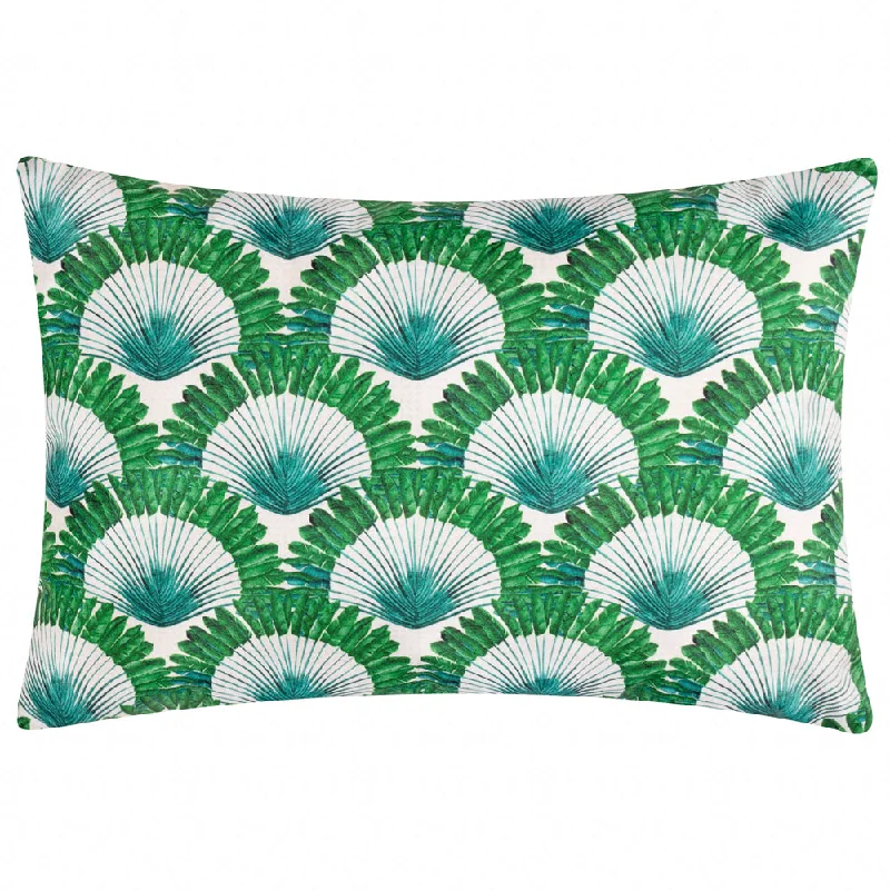 Dellacorte Printed Outdoor Cushion Green