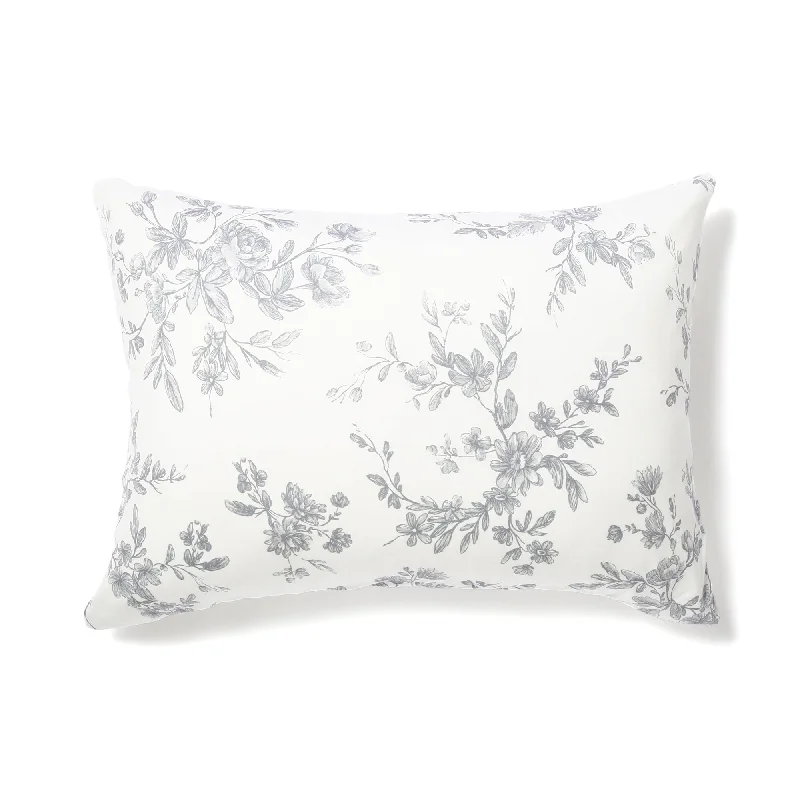 Fuwaro Cooling Pillow Cover Classic Flower 700 X 500 Gray